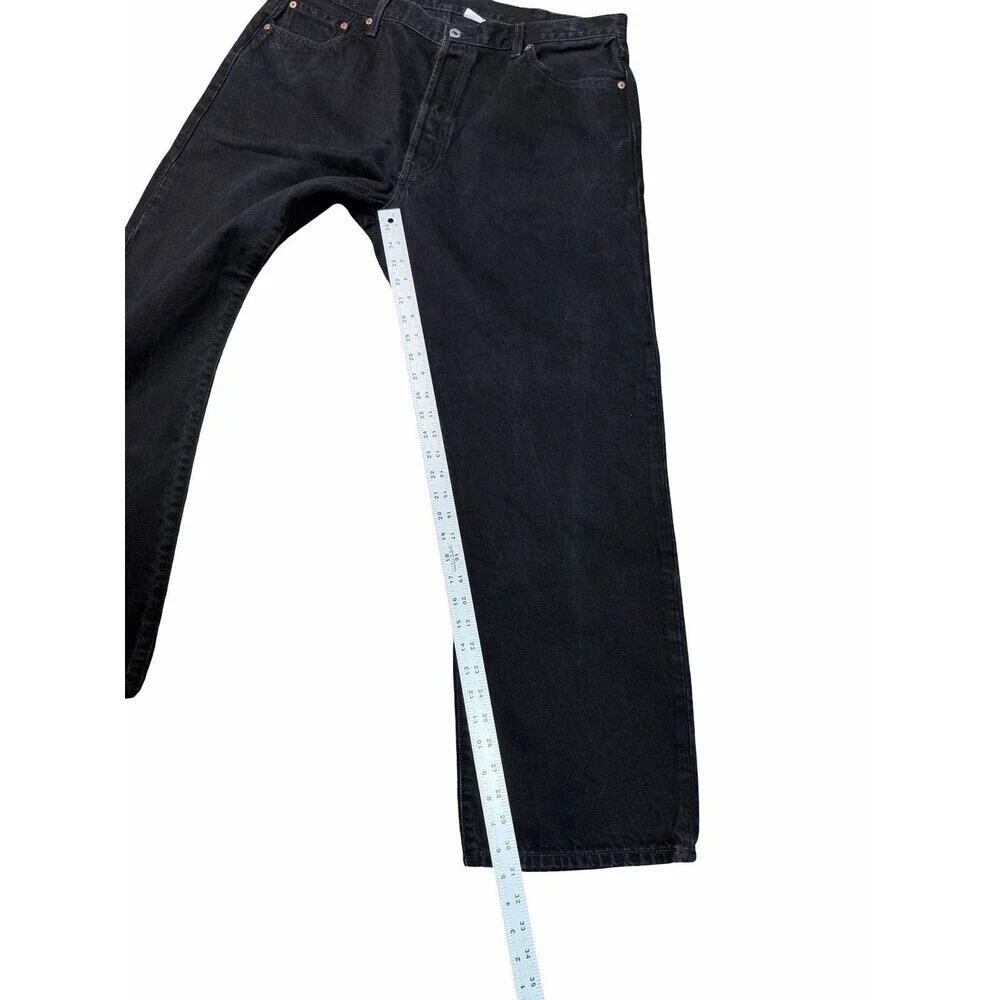 Levis 501 Jeans Men * 40x32 Black Button Fly Straight Leg Dark Wash Levi’s Quali